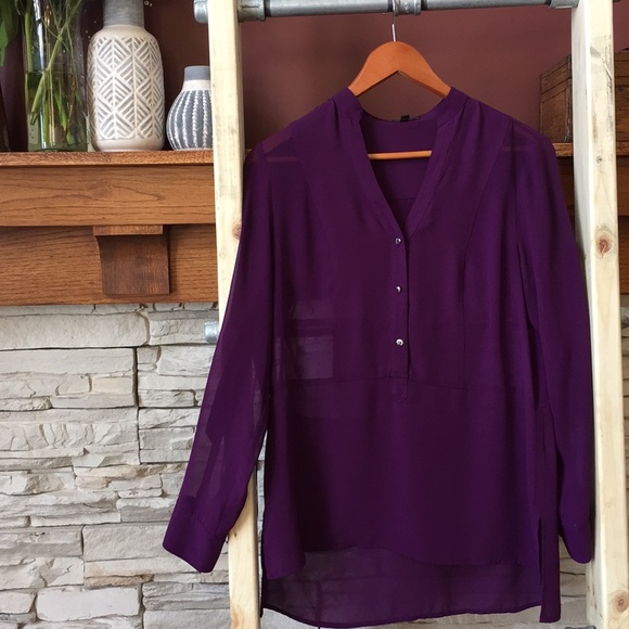 Express Tops - Deep Purple Blouse